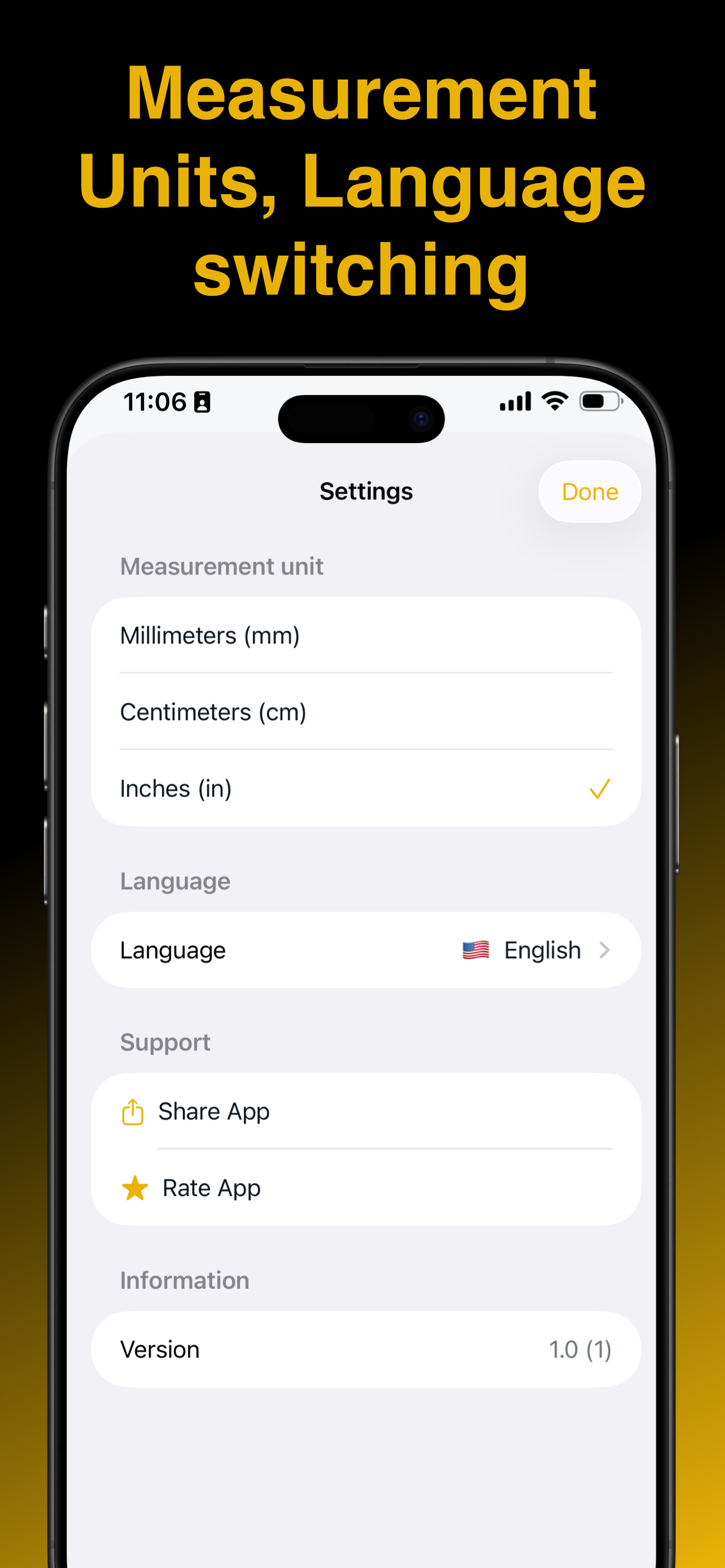 RefSize App Screenshot 3